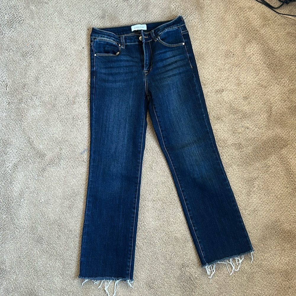RISEN crop flare jeans